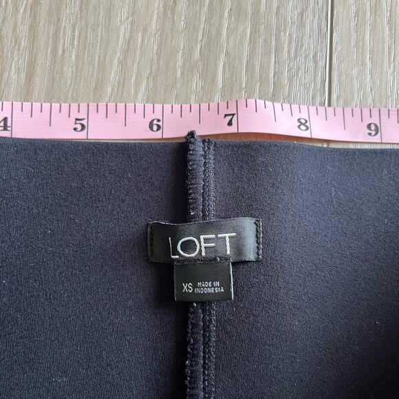 LOFT Women's Black Ponte Knit Leggings Size XS - Picture 2 of 7